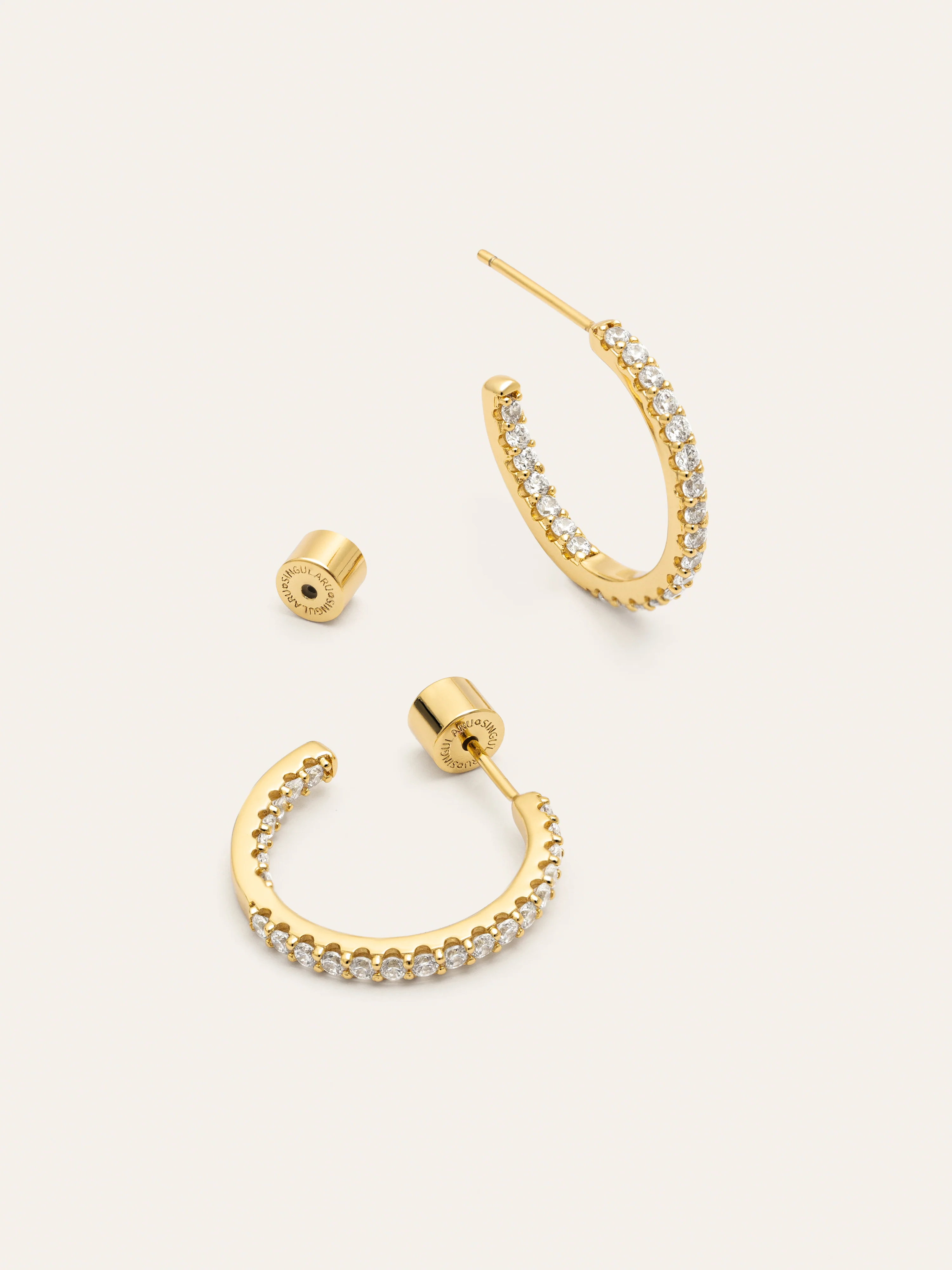 Pendientes Aro Scarlett S Baño Oro - Image 3