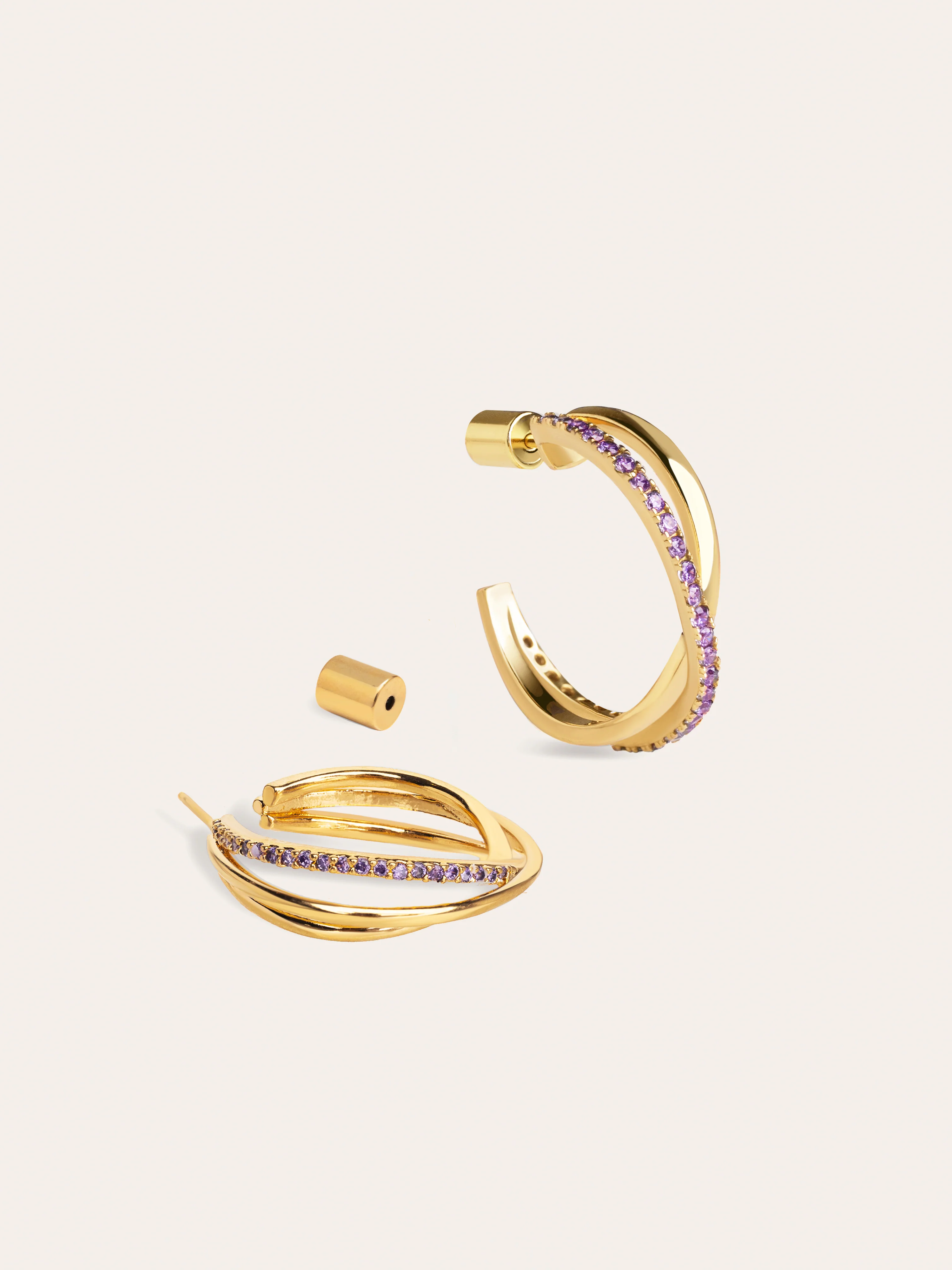 Pendientes Aro X Lavande Baño Oro - Image 3