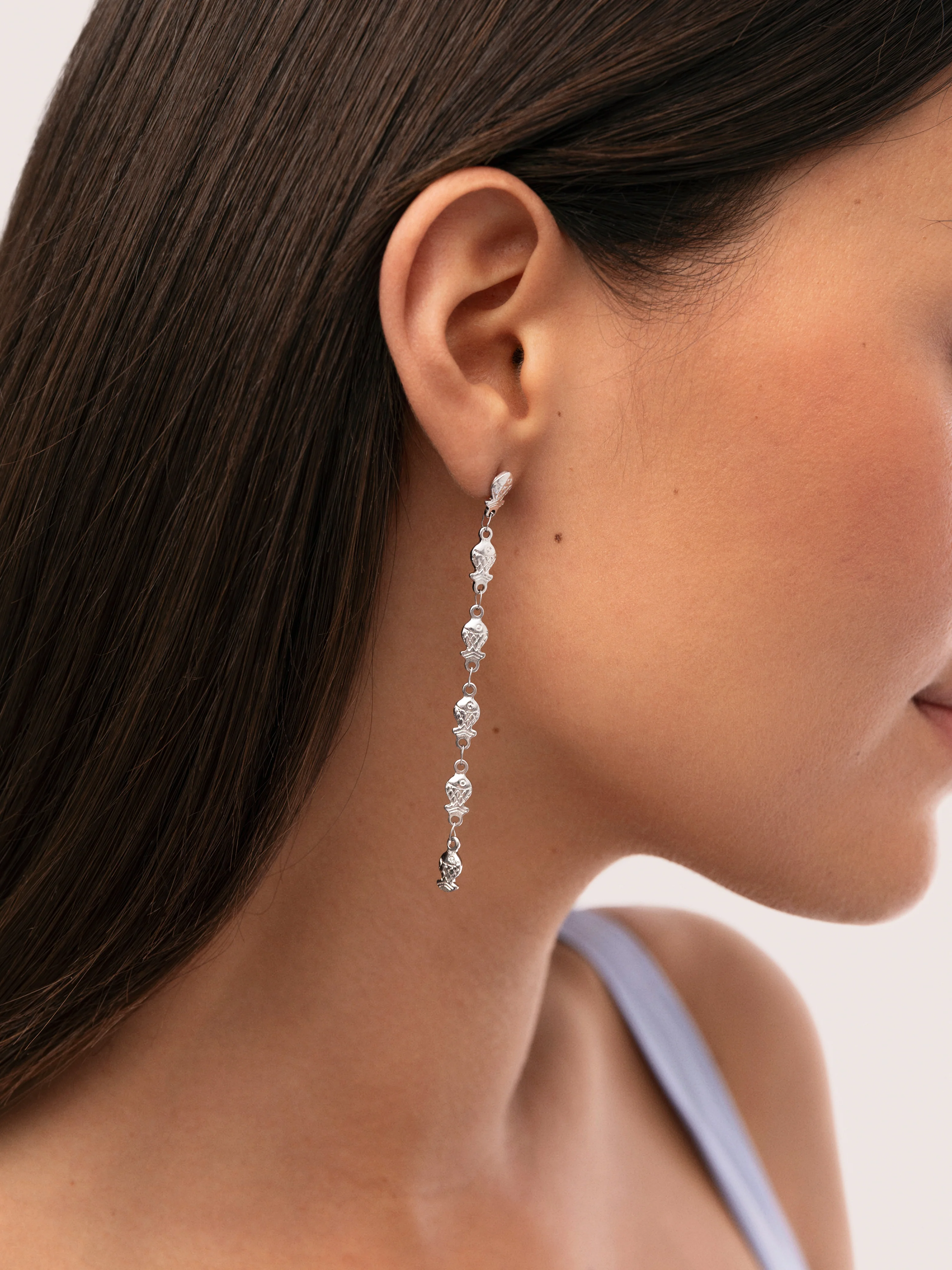 Pendientes Long Mar Acero - Image 2