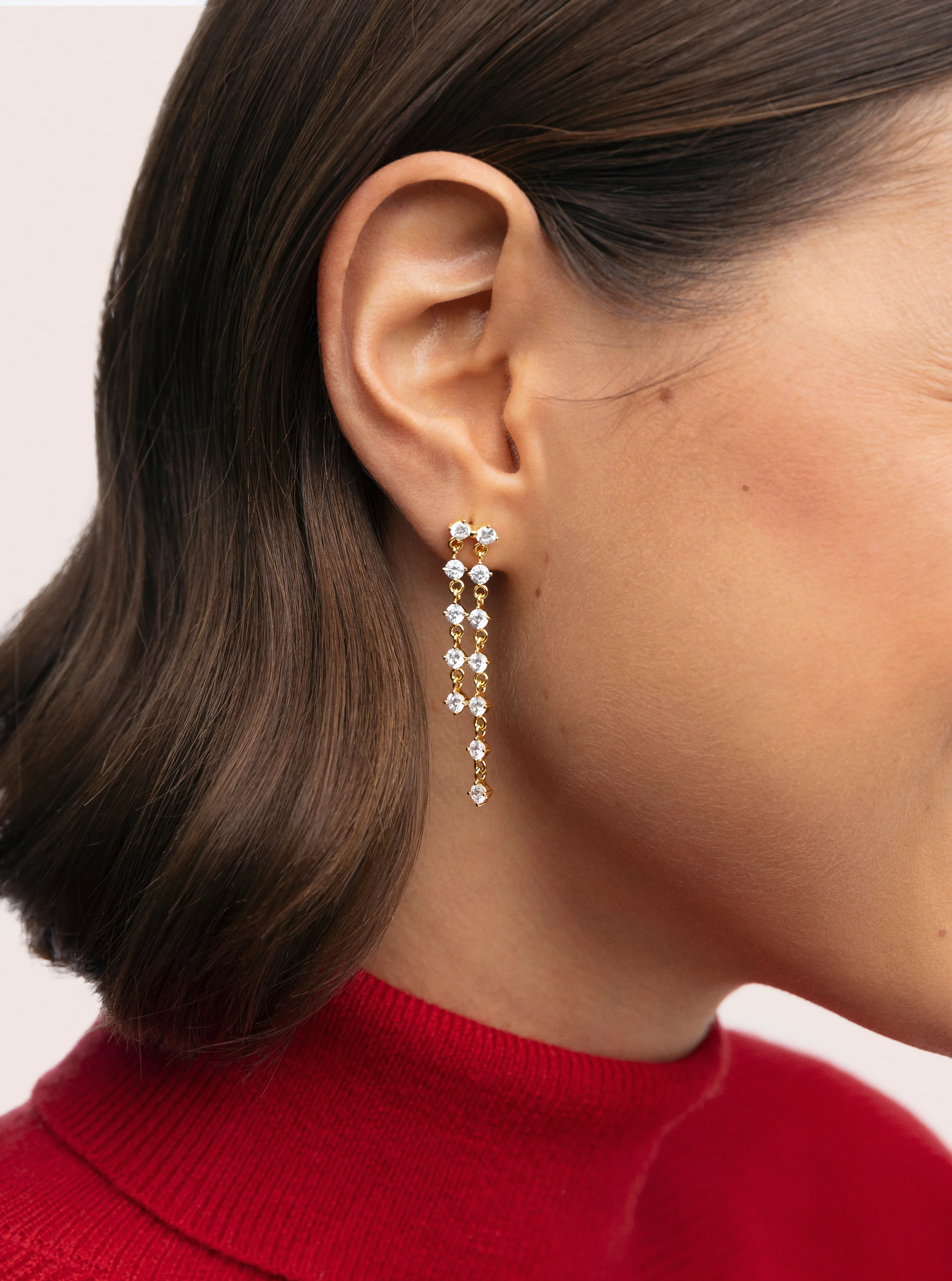 Pendientes Long Scarlett Baño Oro - Image 2