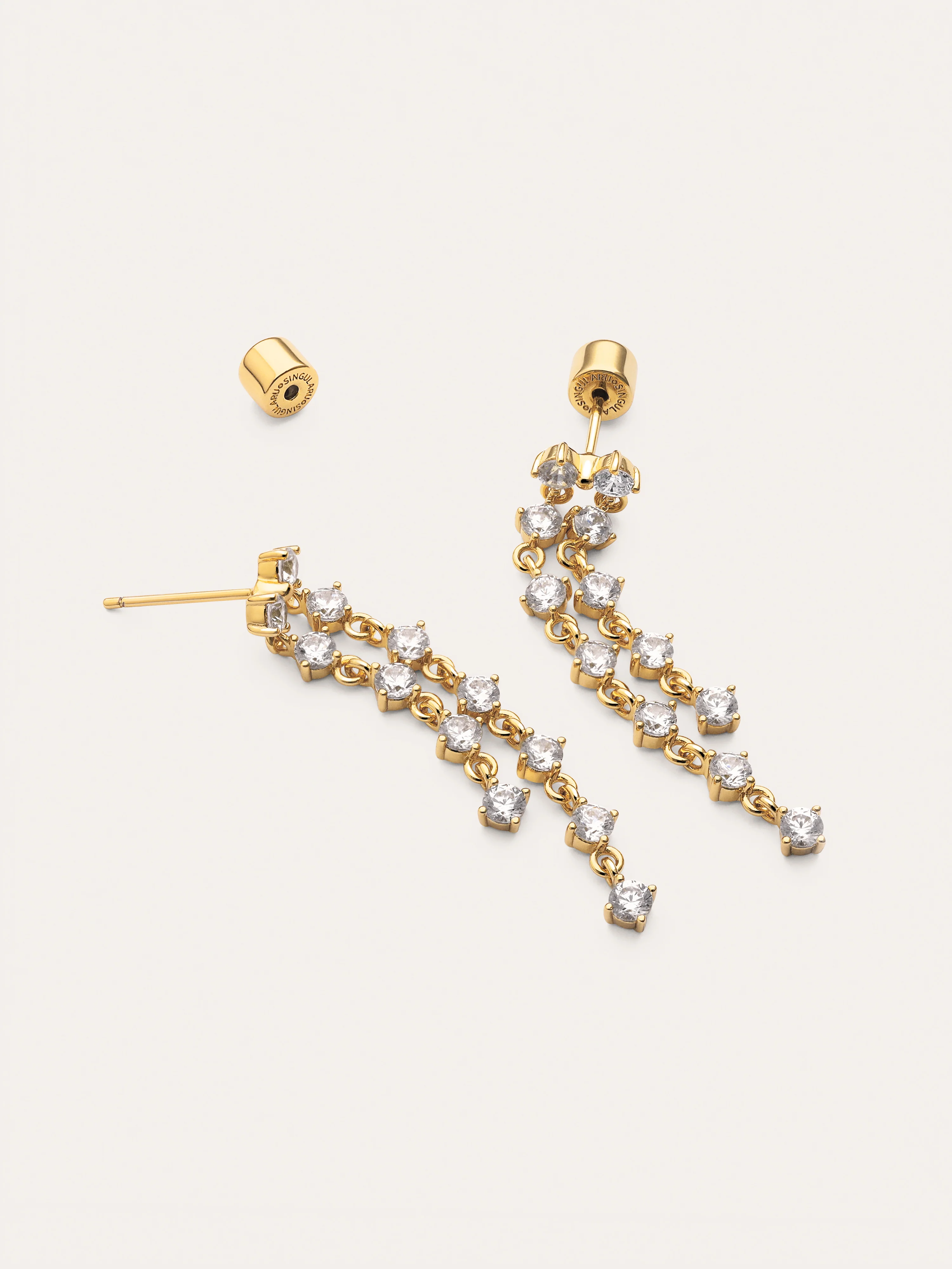 Pendientes Long Scarlett Baño Oro - Image 3
