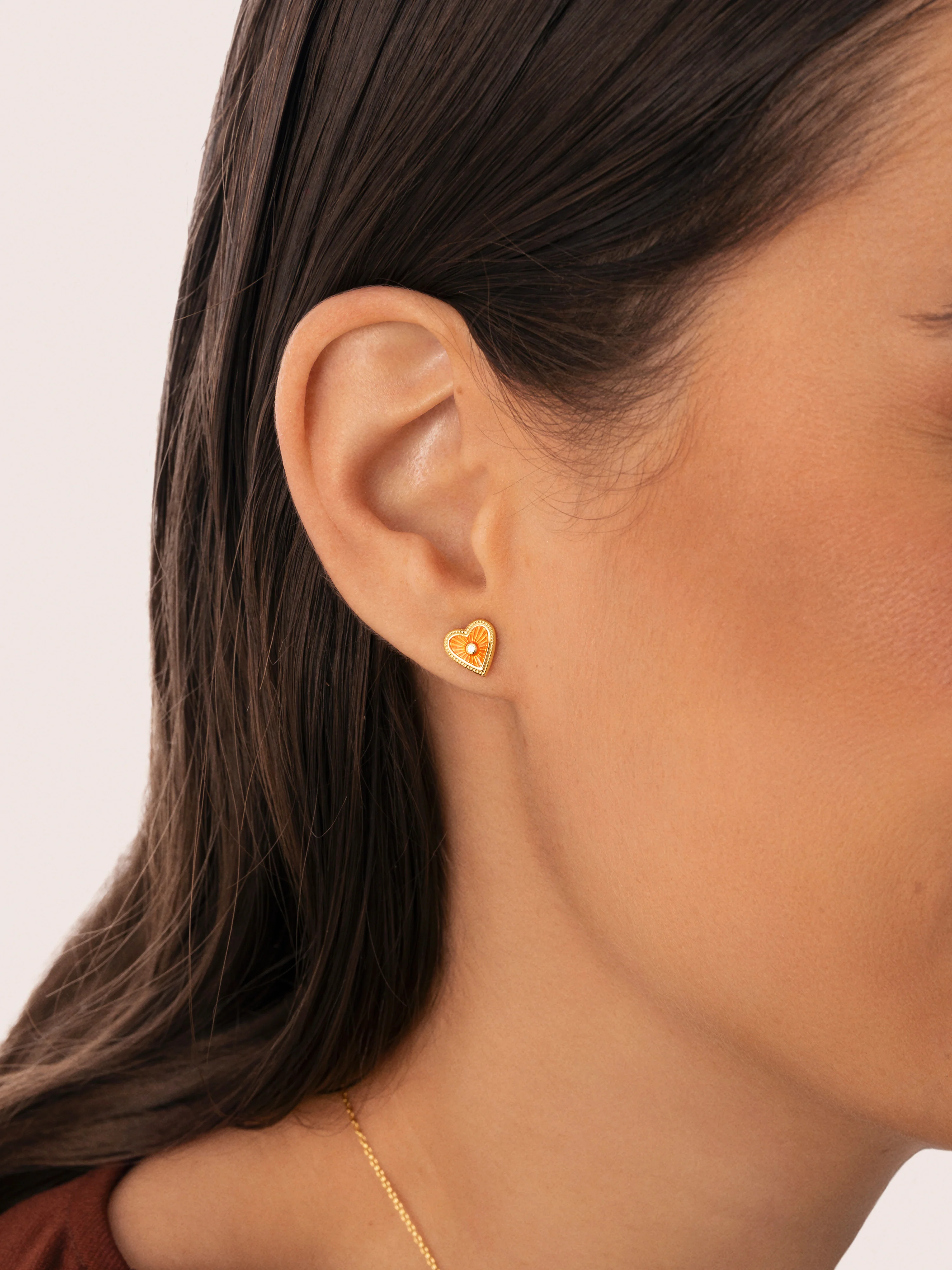 Pendientes My Heart Baño Oro - Image 2