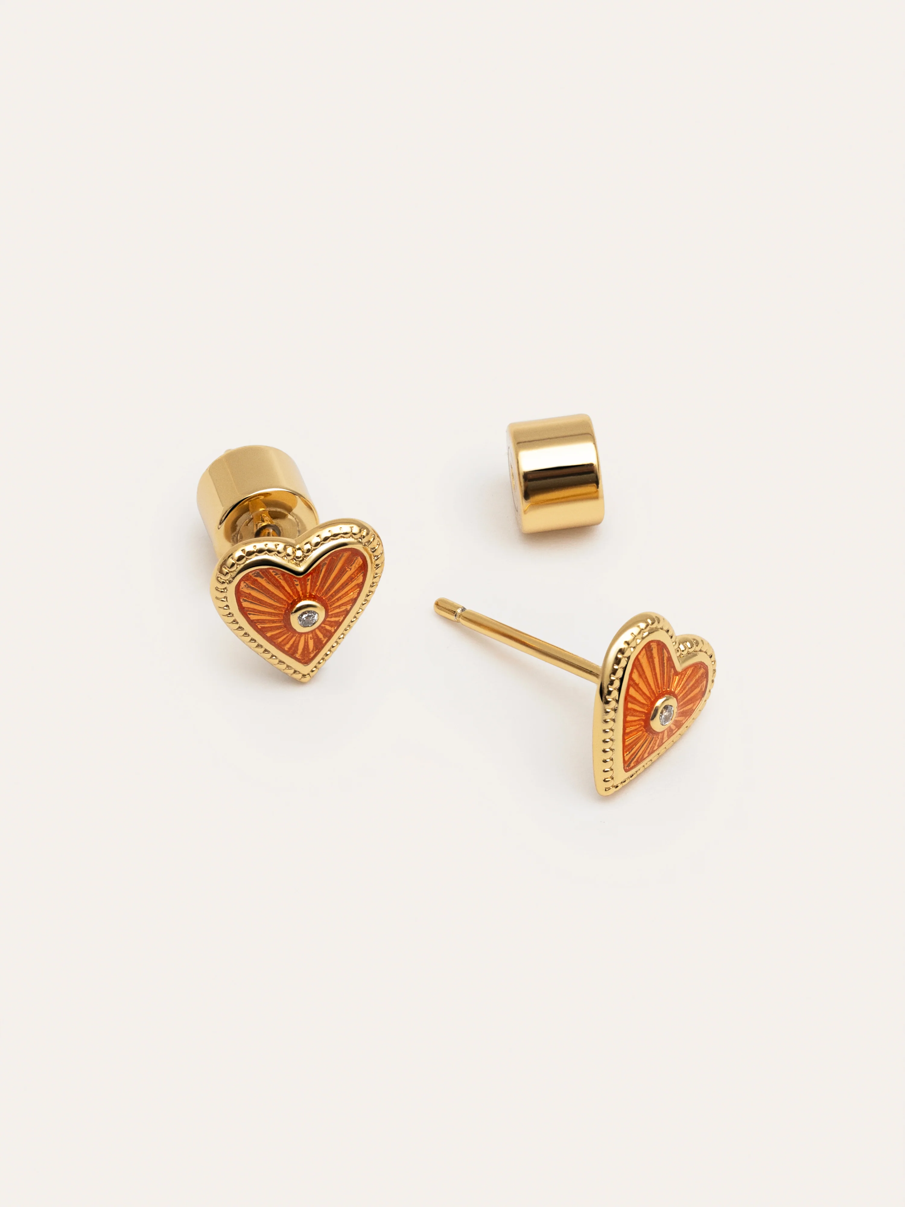 Pendientes My Heart Baño Oro - Image 3