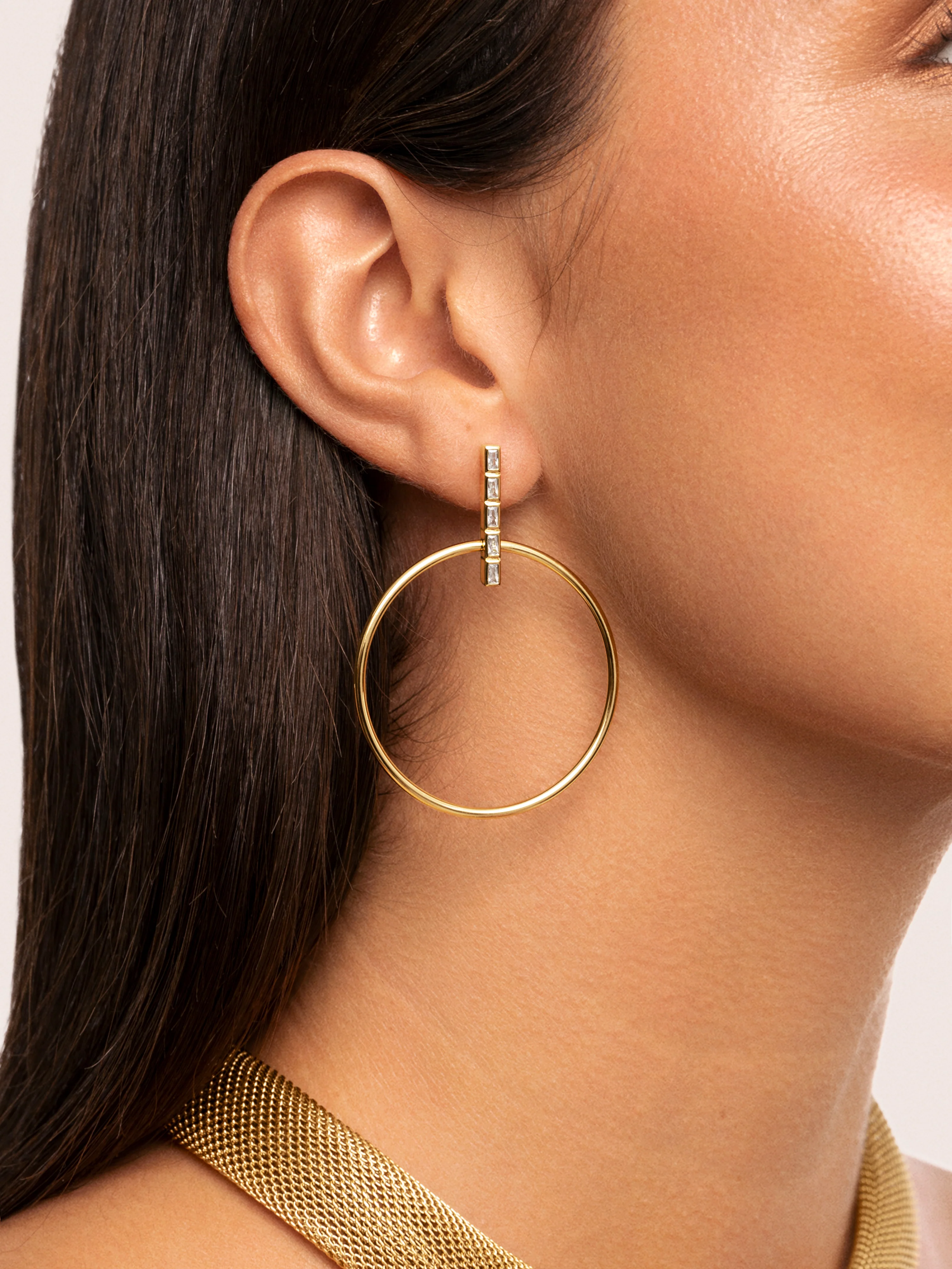 Pendientes Ophelia Baño Oro - Image 2