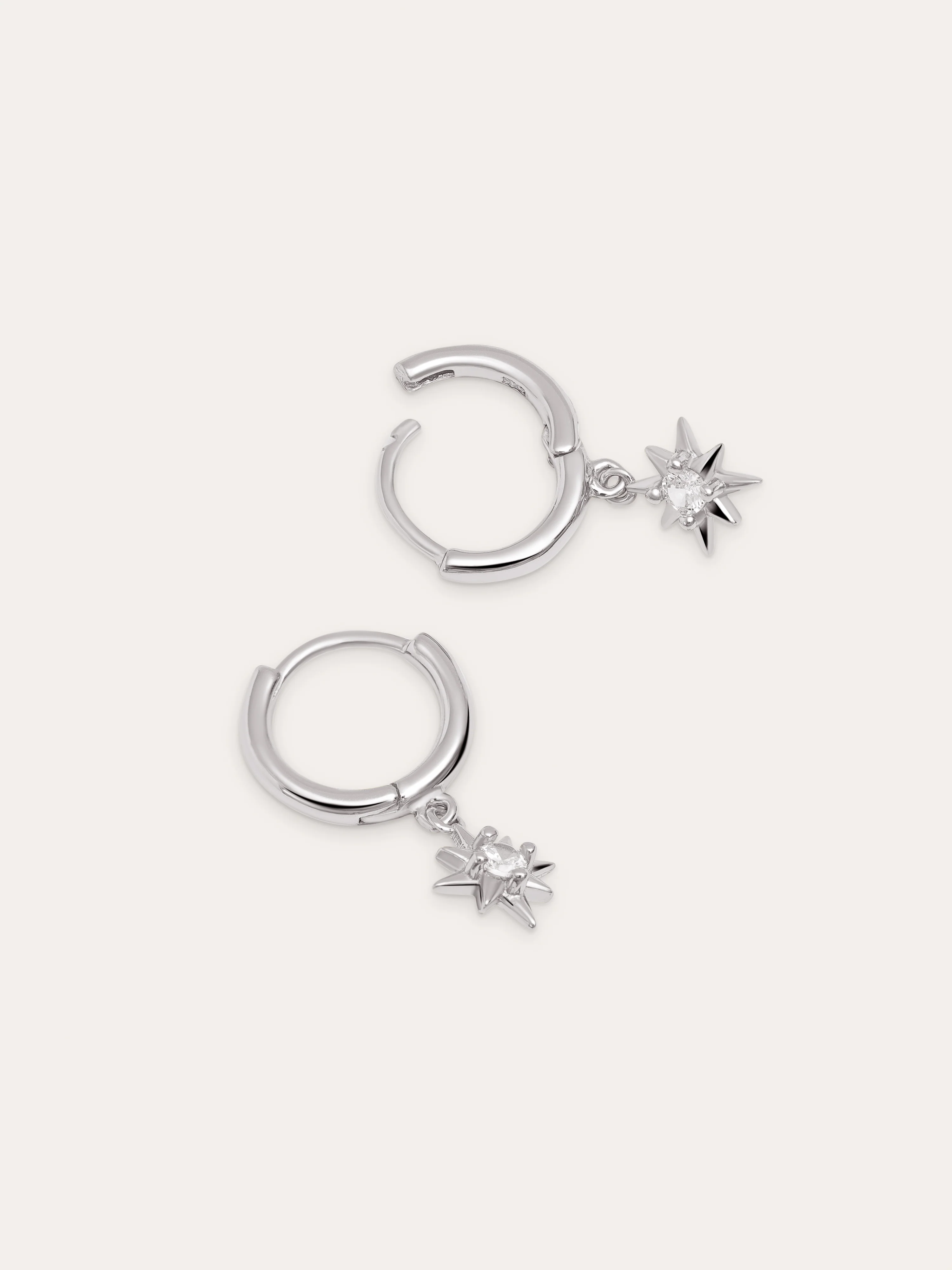Pendientes Polar Star Plata - Image 3