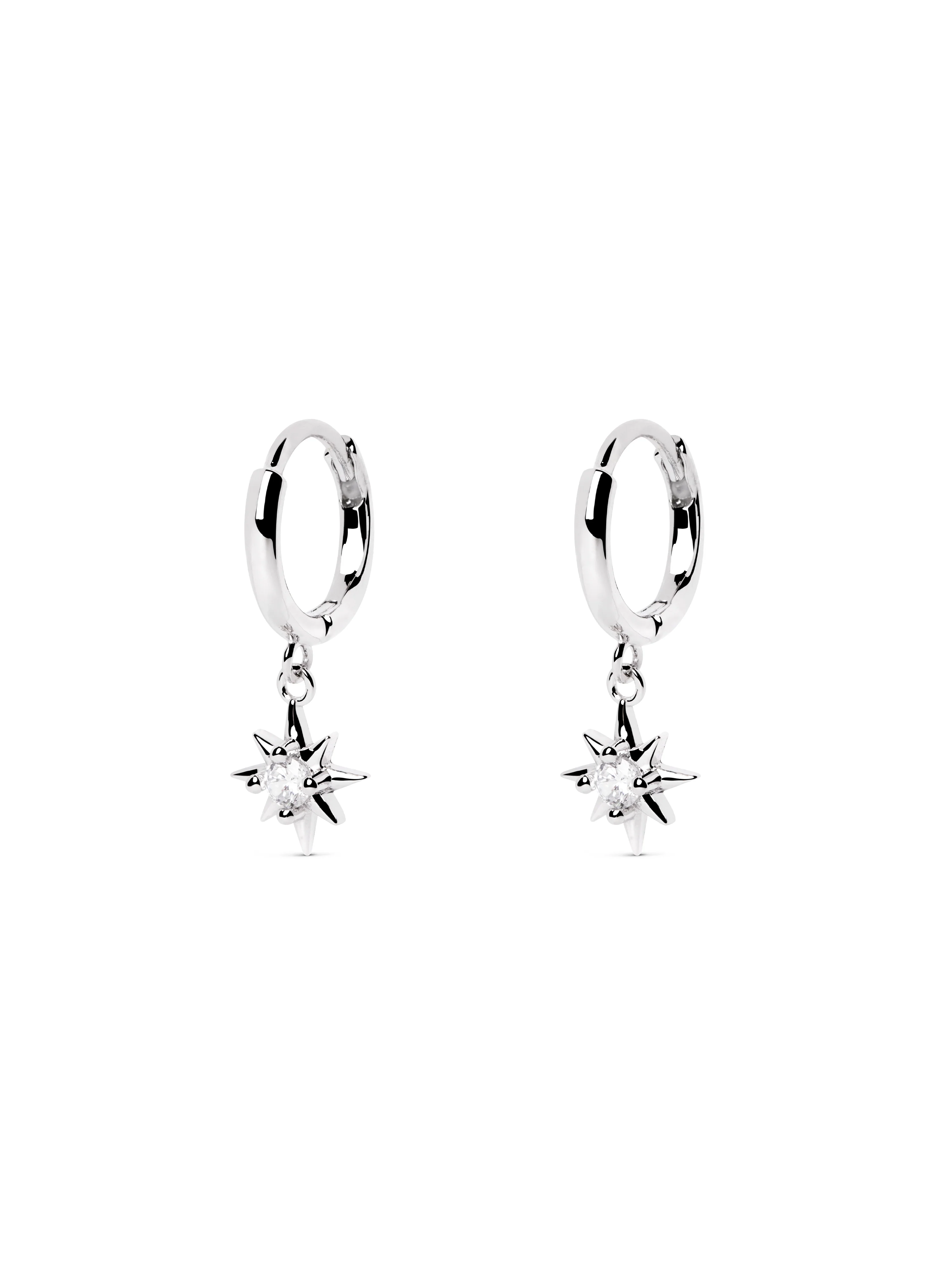 Pendientes Polar Star Plata - Image 5