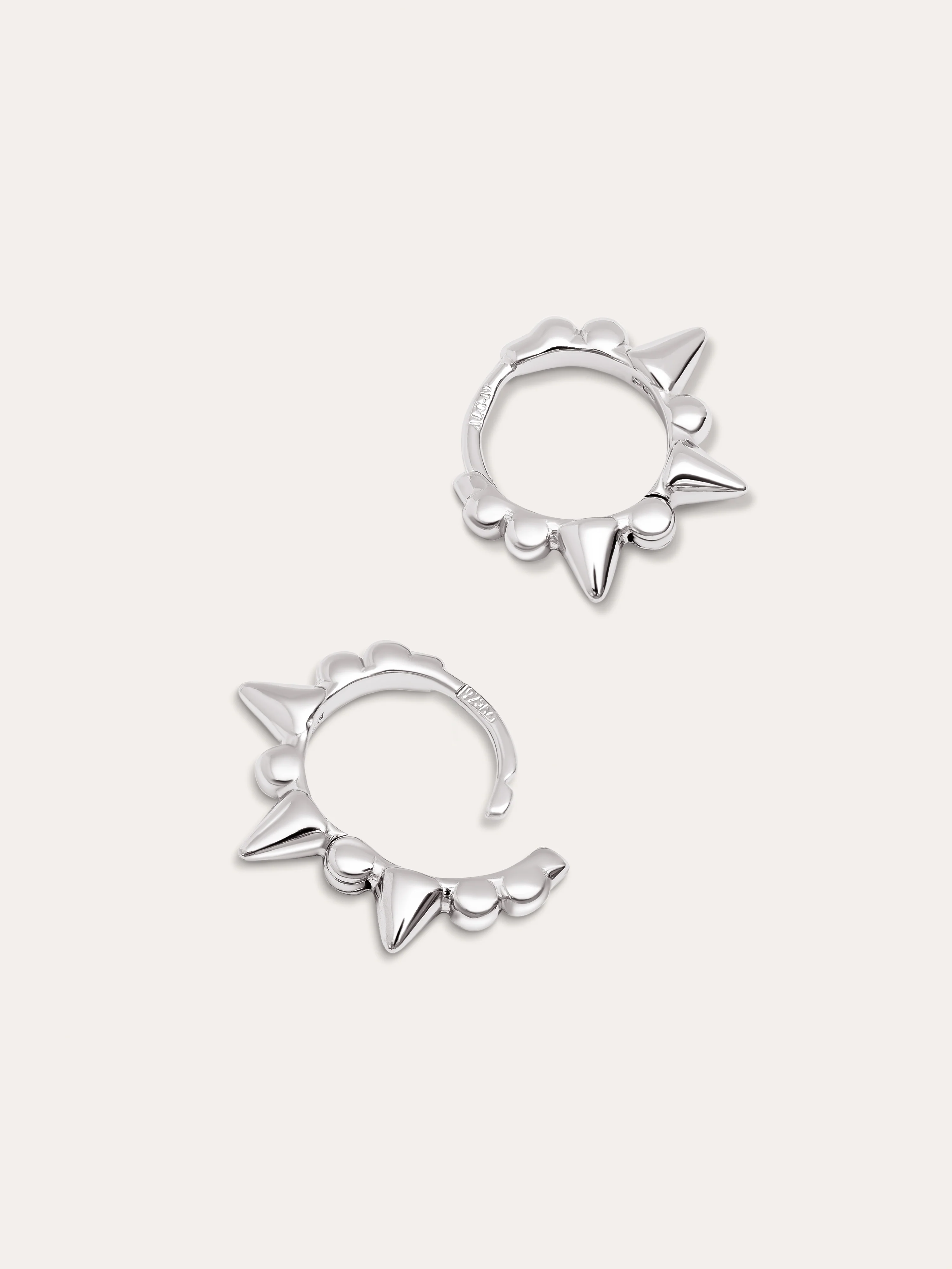 Pendientes Single Rolling Plata - Image 3