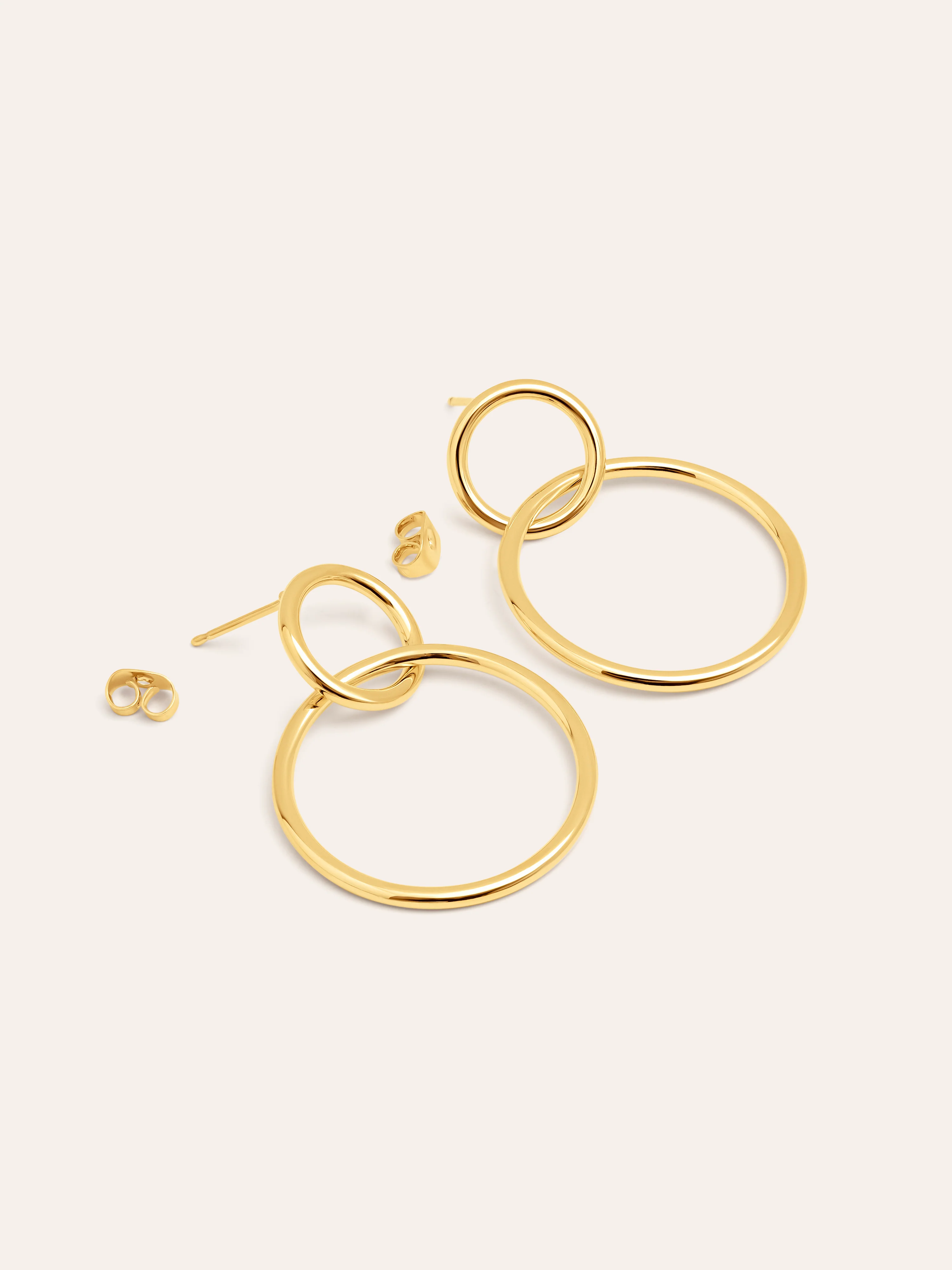 Pendientes Sister Baño Oro - Image 3