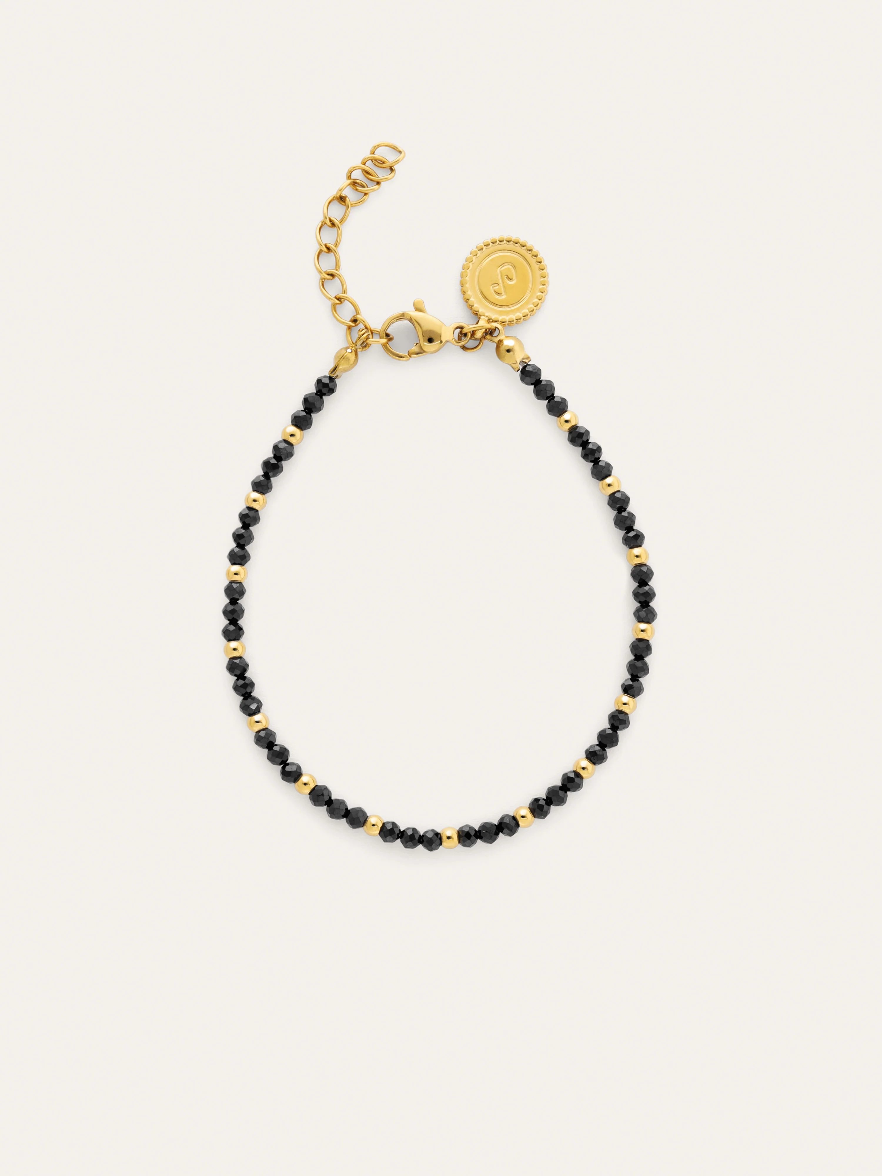 Pulsera Black Noite Acero Baño Oro