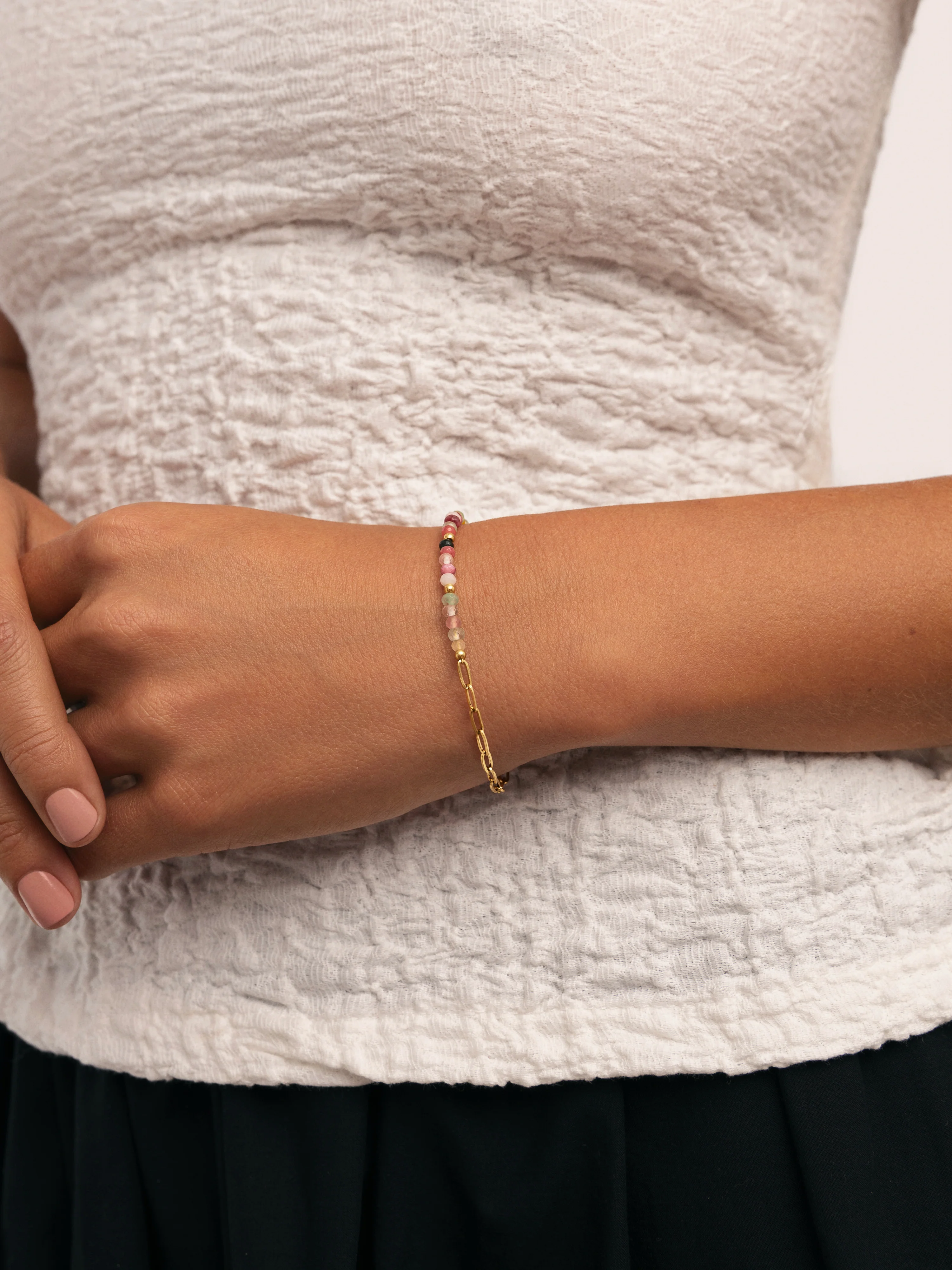 Pulsera Chic Amalia Acero Baño Oro - Image 2
