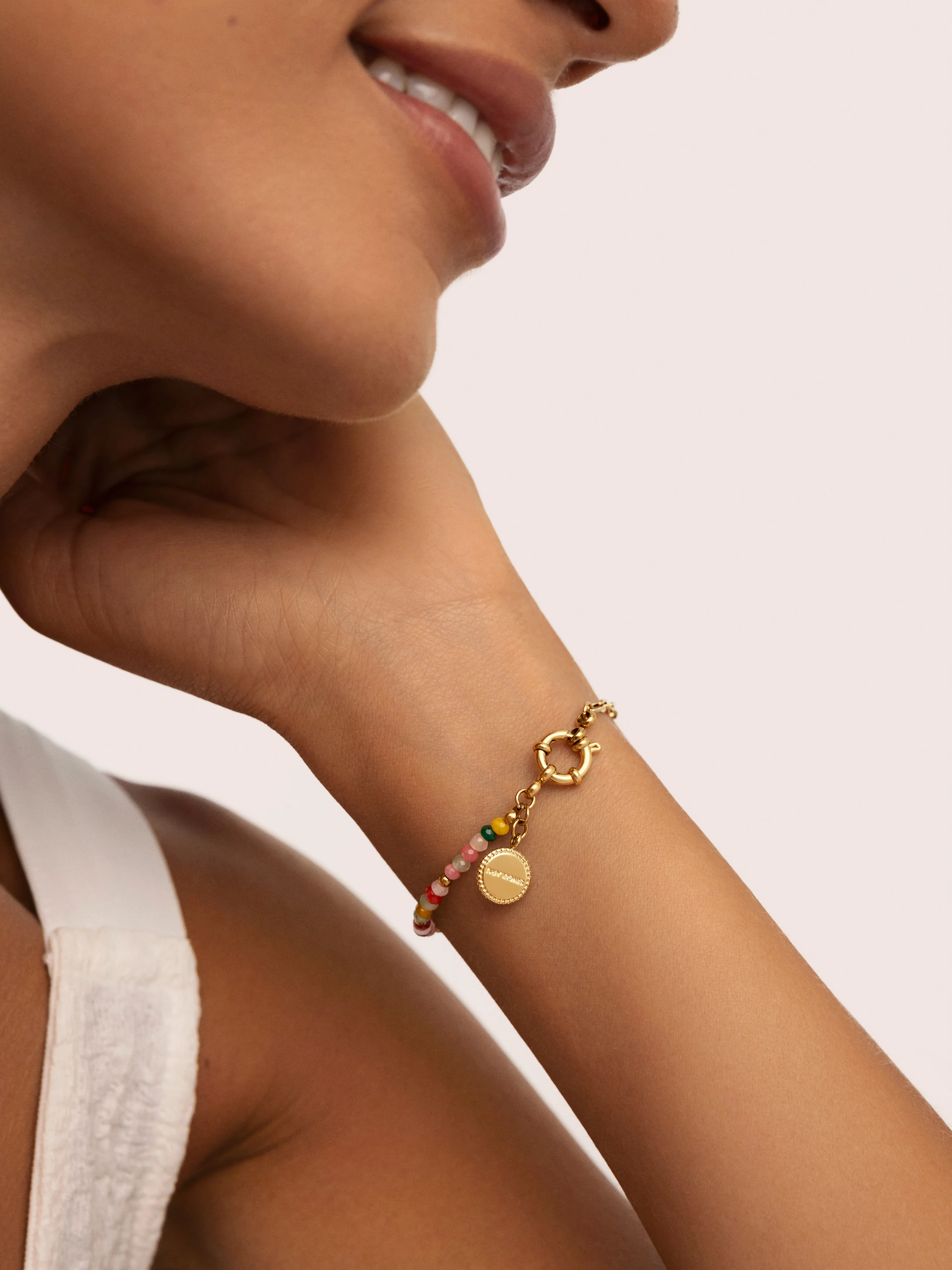 Pulsera Chic Amalia Acero Baño Oro - Image 4