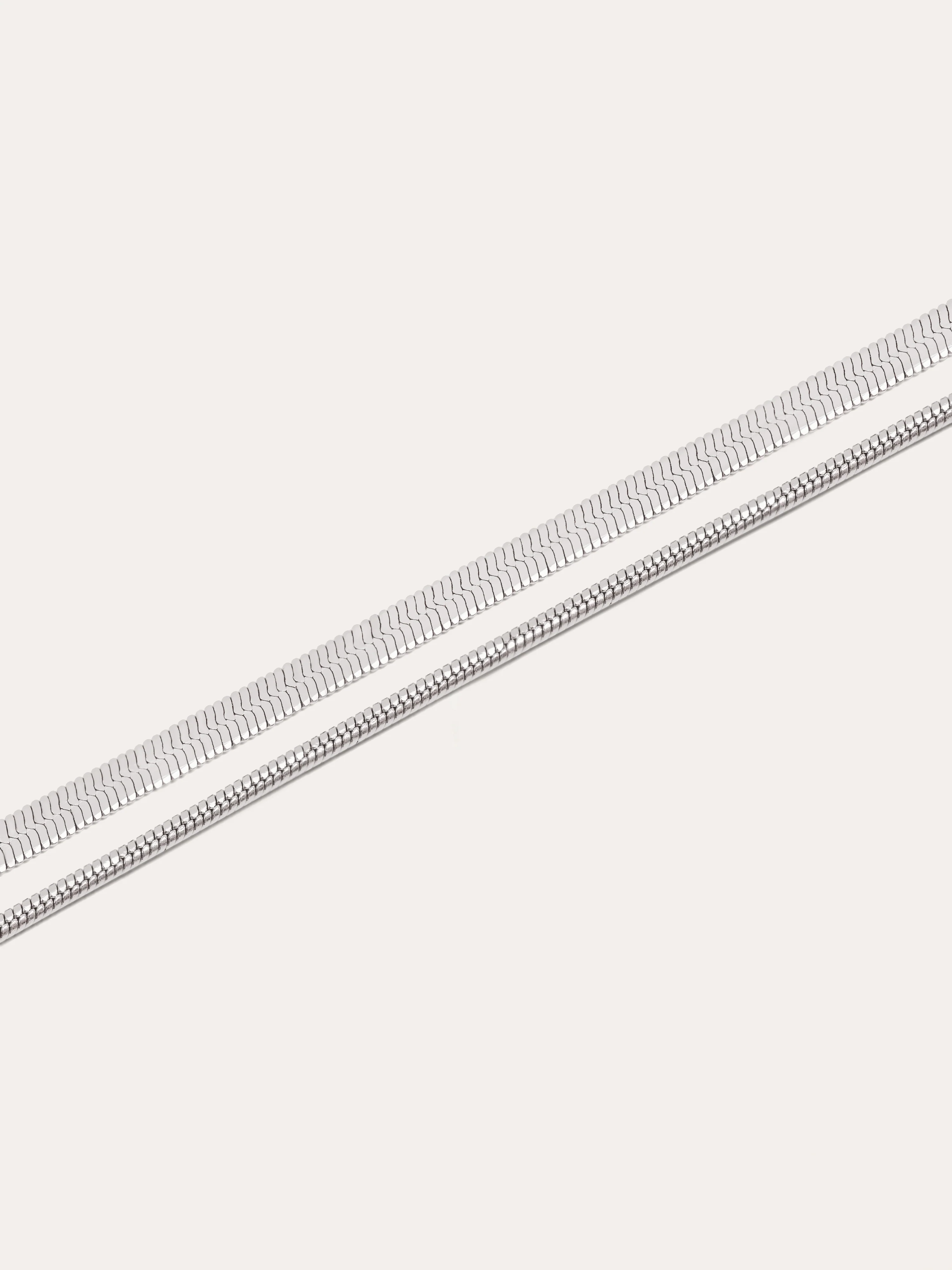 Pulsera Doble Lisse Tail Acero - Image 3