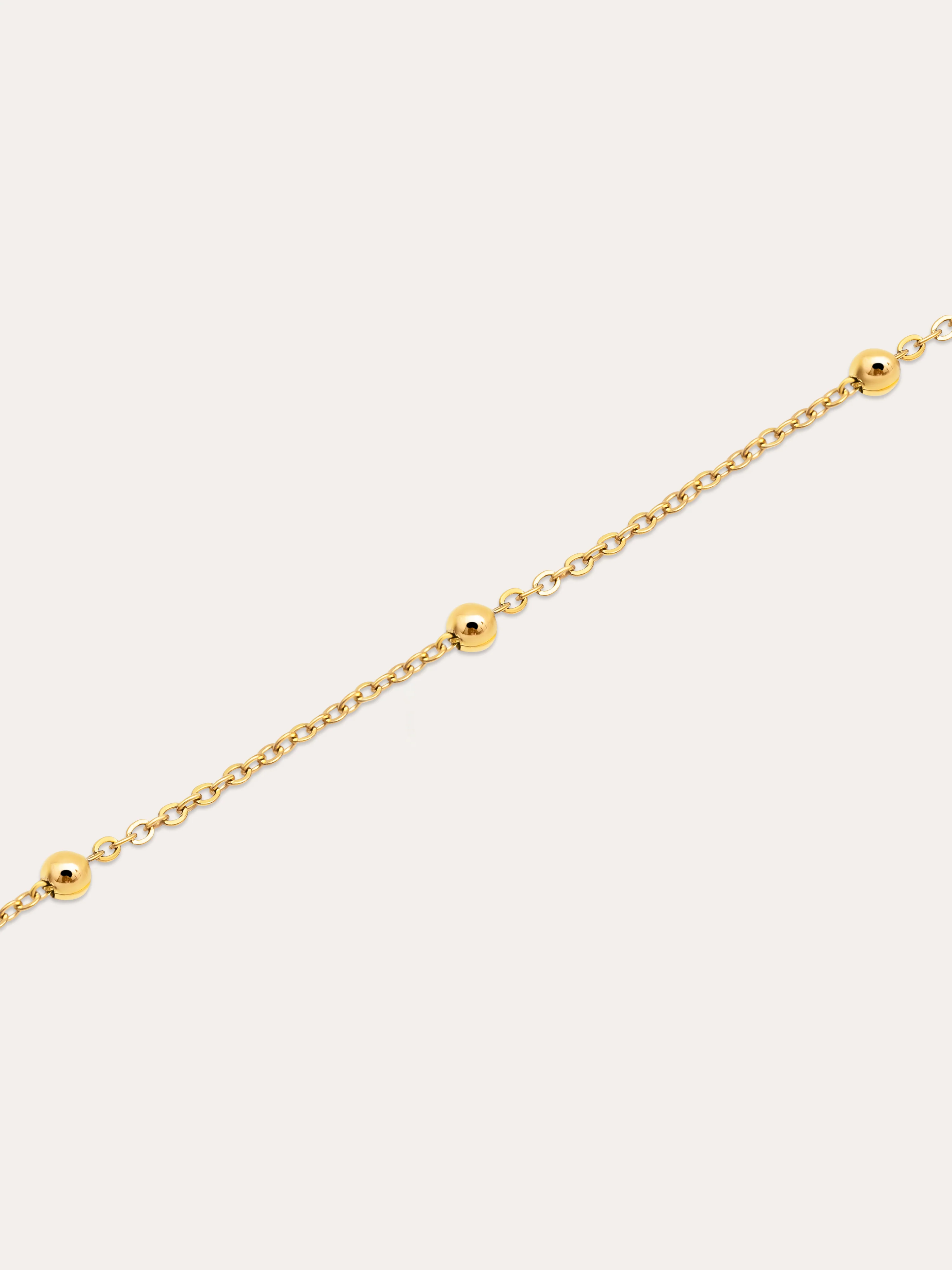 Pulsera Dots Plata Baño Oro - Image 3