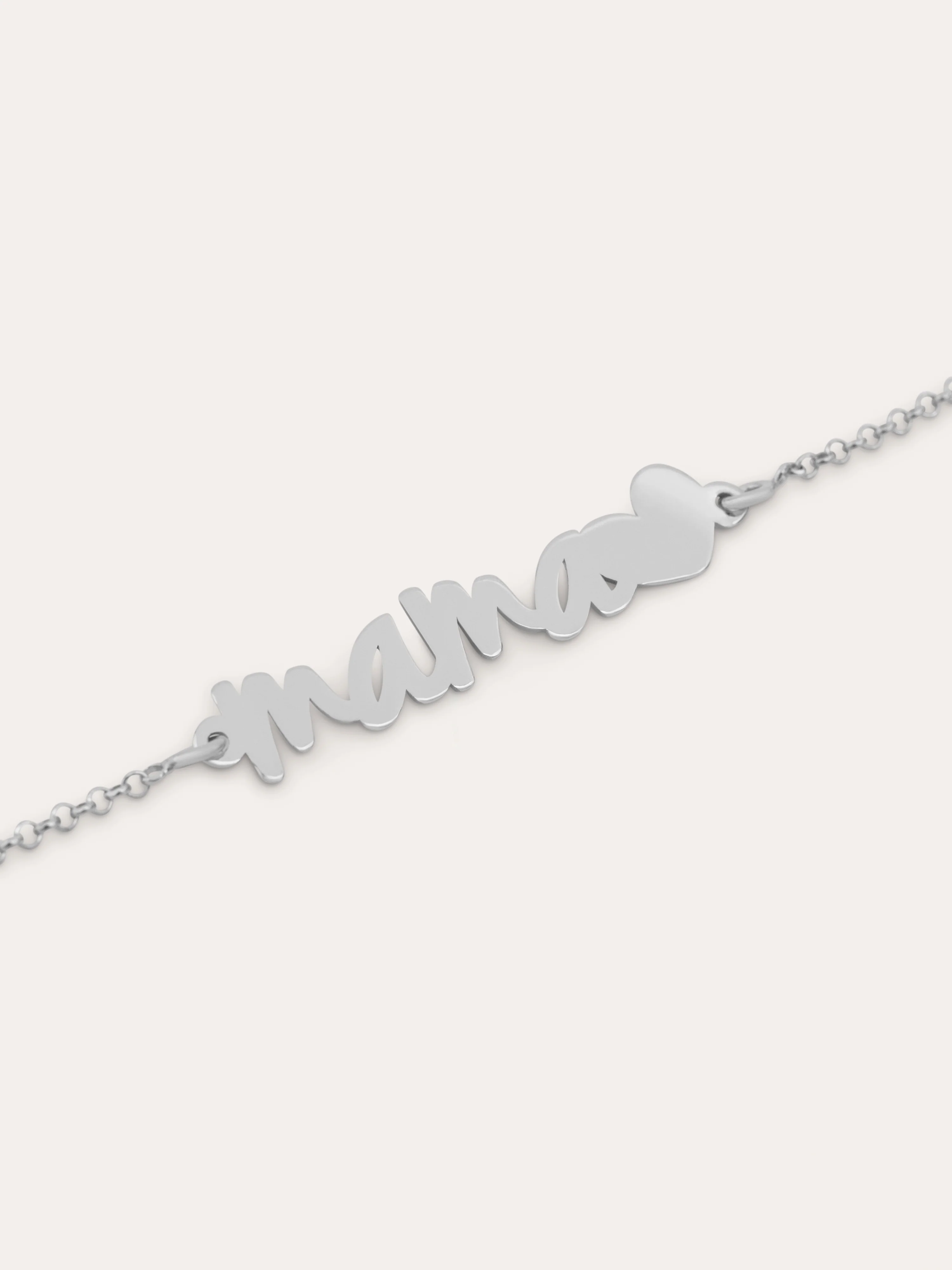 Pulsera Mamá Heart Plata - Image 3