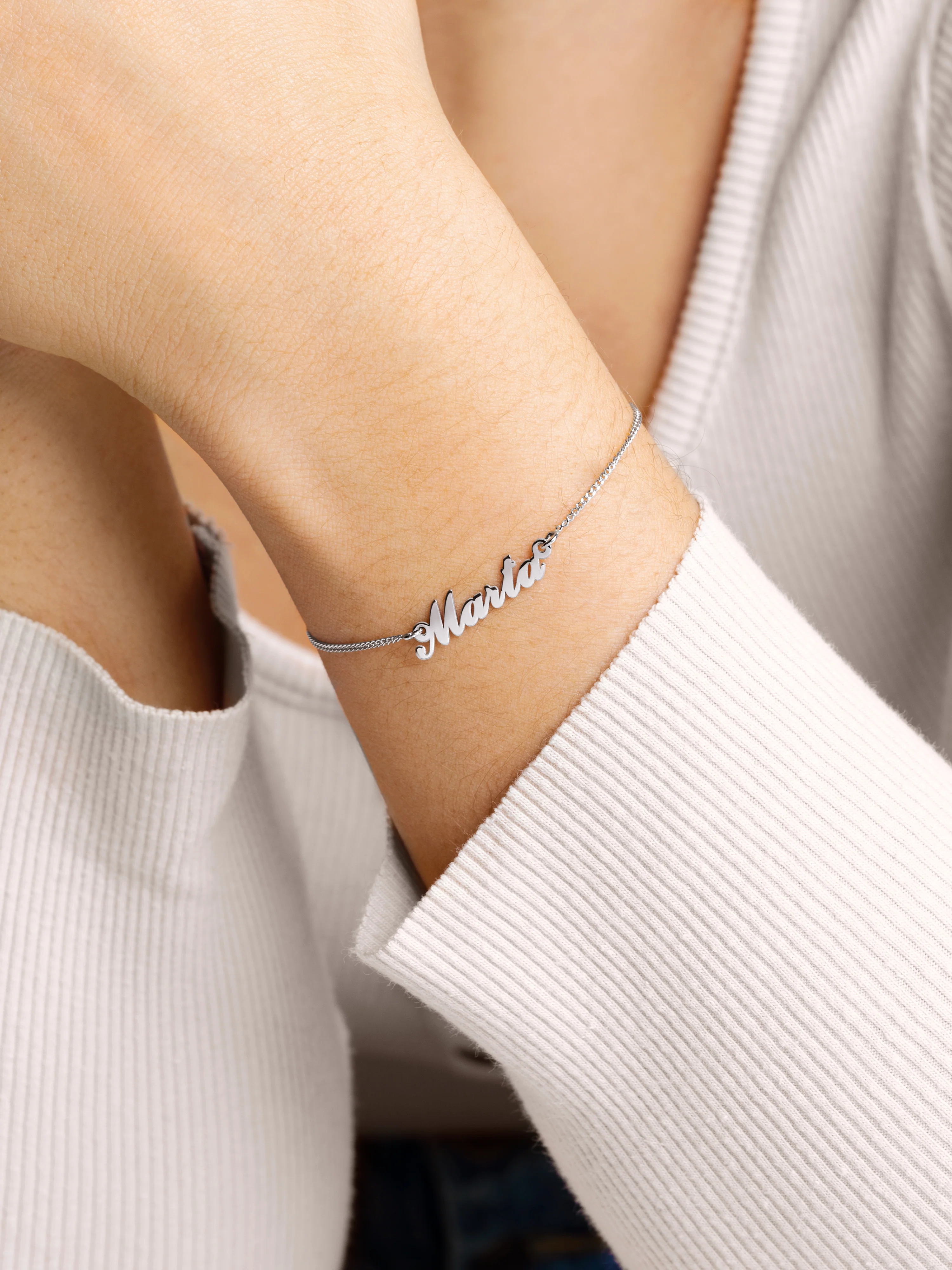 Pulsera Personalizada Carrie Plata - Image 2