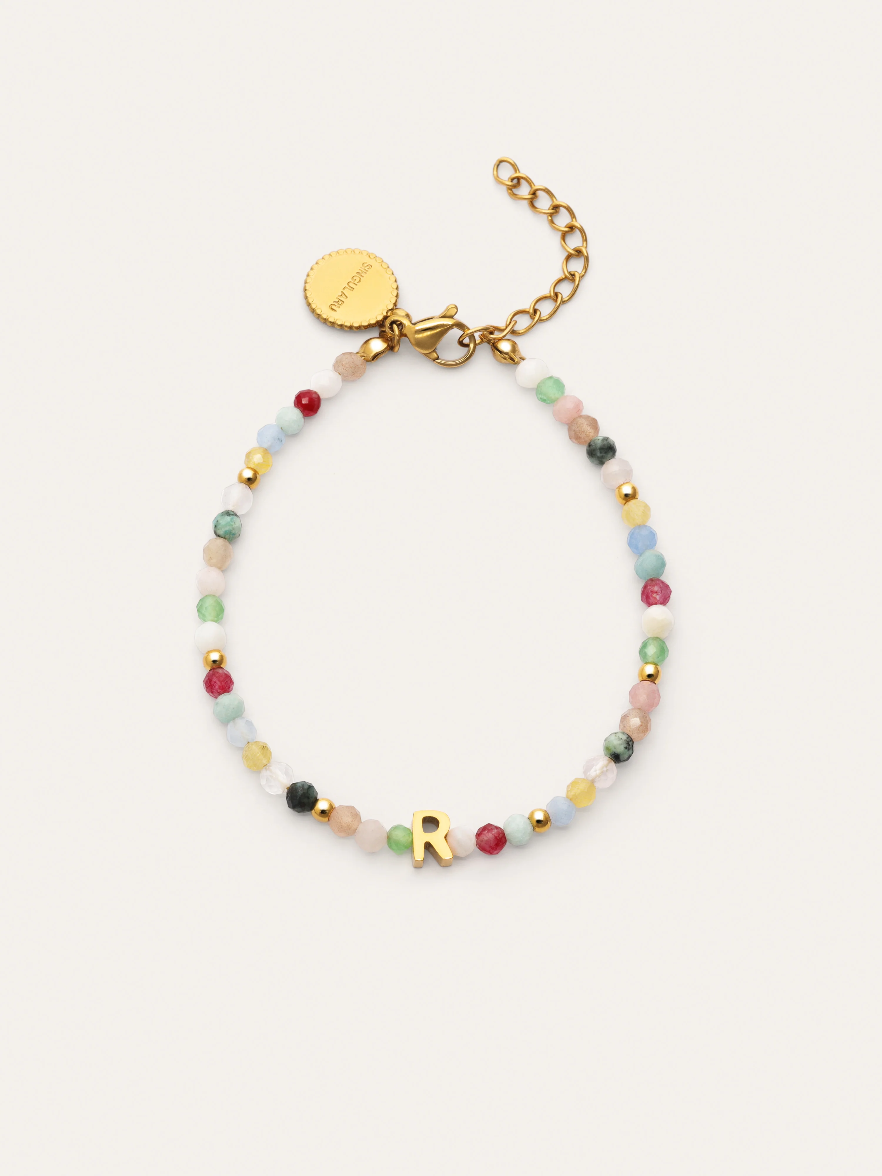Pulsera Personalizada Letter Altea Color Acero Baño Oro - Image 16