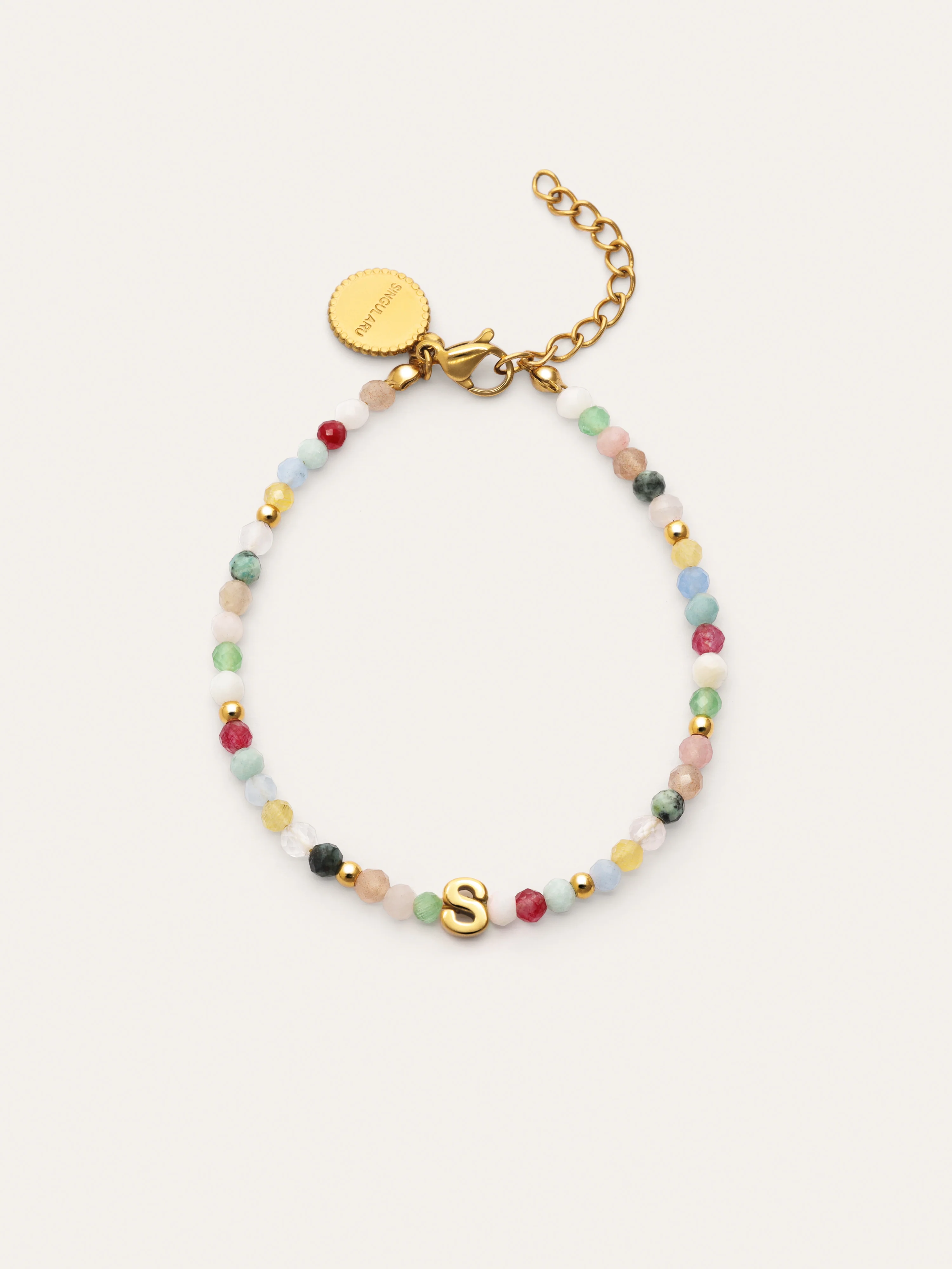 Pulsera Personalizada Letter Altea Color Acero Baño Oro - Image 17