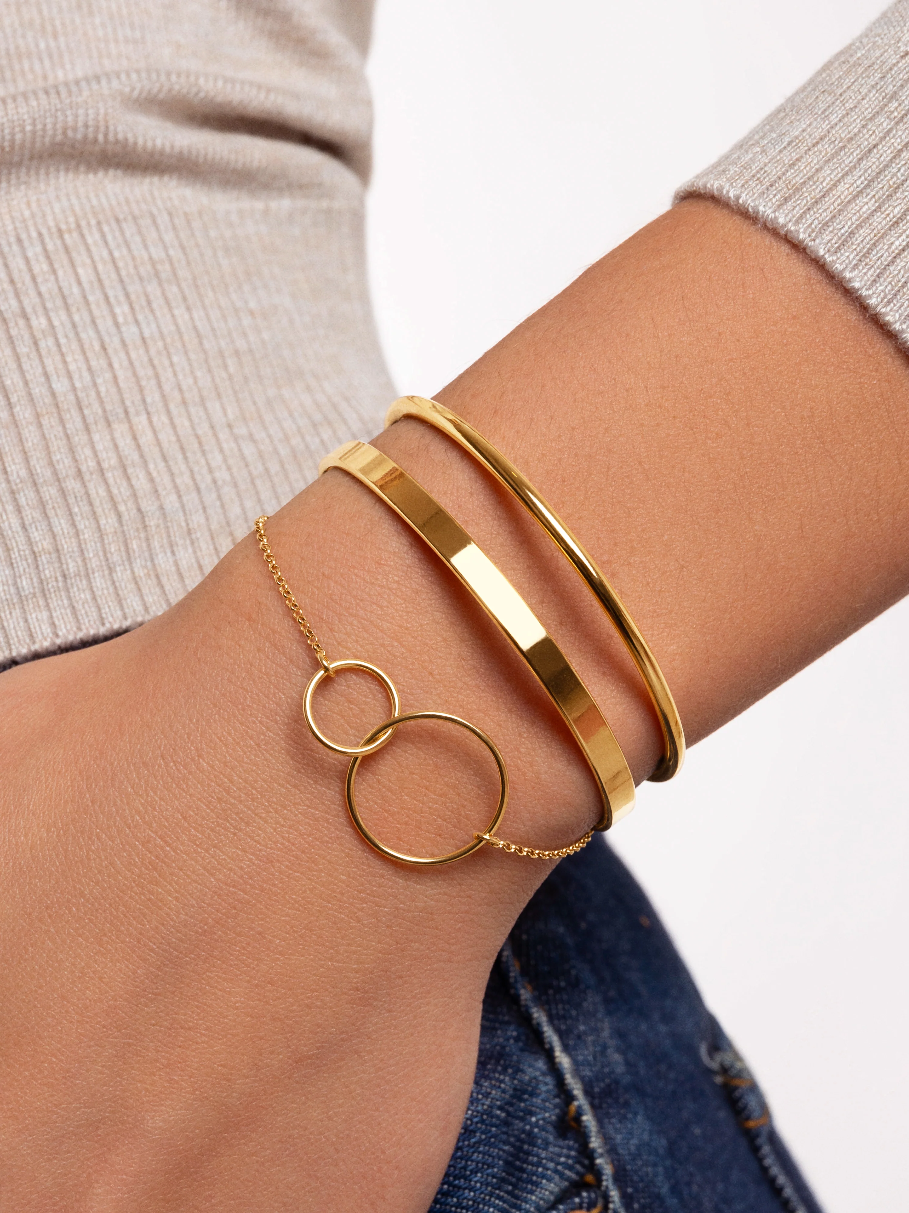 Pulsera Sister Plata Baño Oro - Image 4