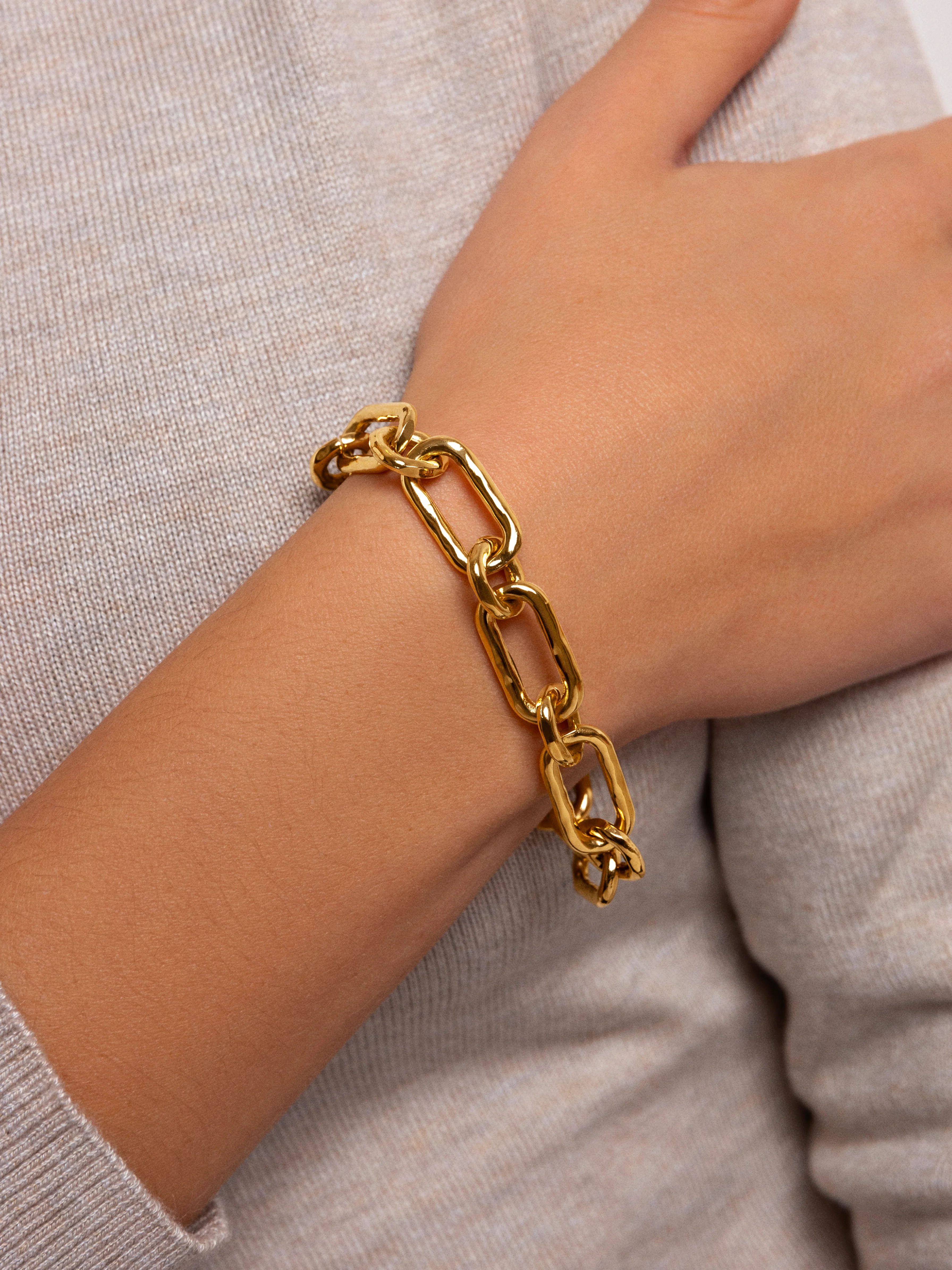 Pulsera Zambia Link Baño Oro - Image 2